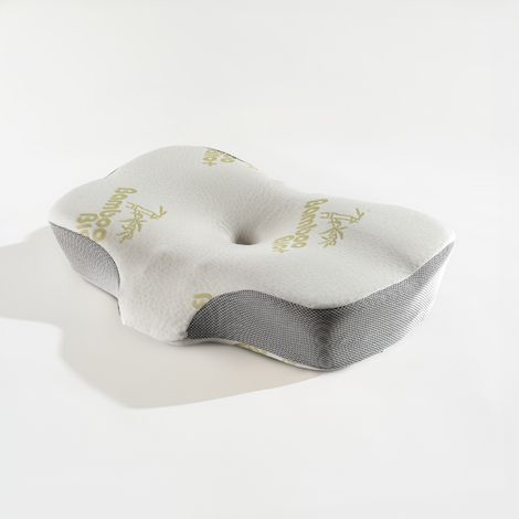 Cuscino Memory Foam Ergonomico Guanciale Letto Cervicale in Fibra di Bambù, Traspirante e Anti Stress, 57x40x10 cm – Supporto Collo e Allineamento Colonna per Sonno Migliore (1/5)