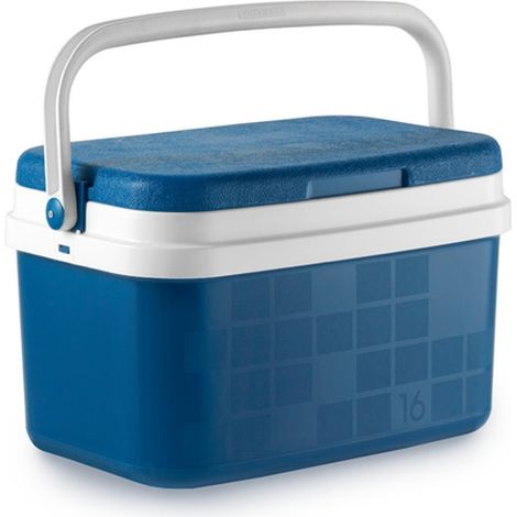 Glacière rigide 16 L – Dimensions 43 x 25 x 29 cm – Matériau polypropylène moulé – Fermeture hermétique – Poignée ergonomique – Gerimport