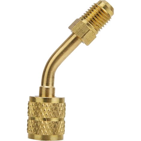 Adaptateur De Port De Service En Laiton - Raccord Femelle 1/4 Pouces Vers 5/16 Pouces Sae - Pour Climatisation R410a - Lot De 1 (1/5)