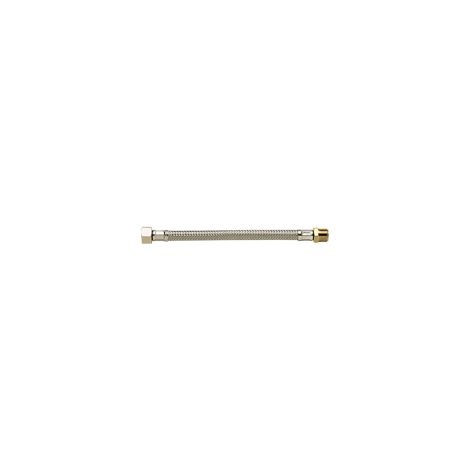 Flexible trenzado inoxidable serie PLUS - Sanitario - Ø8mm - Hembra/Macho F12x17 - M12x17 - L500mm