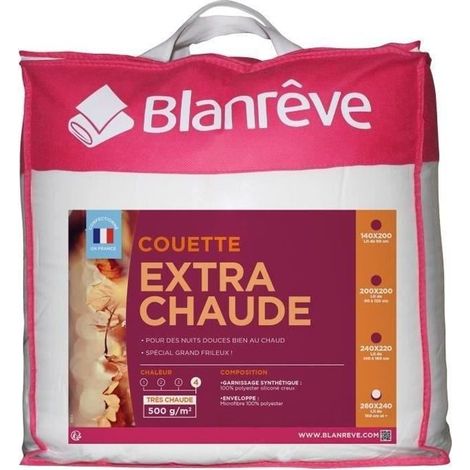 BLANREVE Extra Warm Microfiber Duvet - 240 x 260 cm - White (1/3)