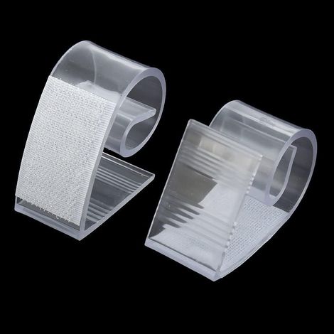 – 8 clips plinthe banquet – pour table épaisse ≤2 cm – mariage/banquet – fixation invisible/solide