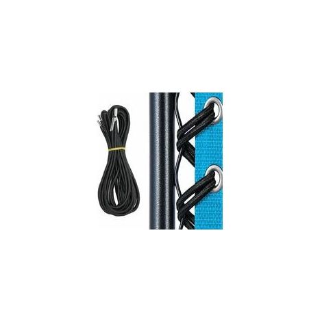 Juego de 4 cordones elásticos de repuesto universales para sillas de gravedad cero - Kit de reparación para tumbonas, sillas de jardín, sillones reclinables y sillas antigravedad - Negro (1/5)