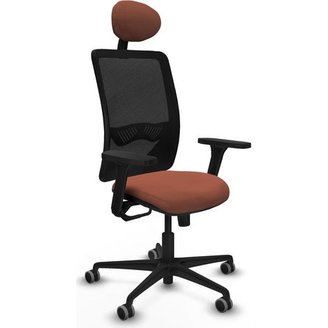 Sedia ergonomica piqueras y crespo Zulema nero tessuto a rete (1/2)