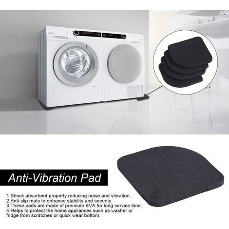 4pcs machine à laver réfrigérateur EVA anti-vibrations tampons tapis protecteur pour les rayures de l\'appareil ménager-HEN-Ywey (1/5)