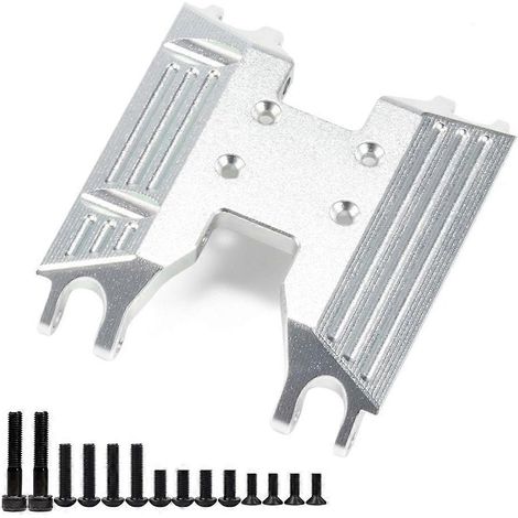 Aluminium-Unterfahrschutzplatte für die Mittelgetriebehalterung des RC-Cars Axial Capra 1/18 UTB18 (1/4)
