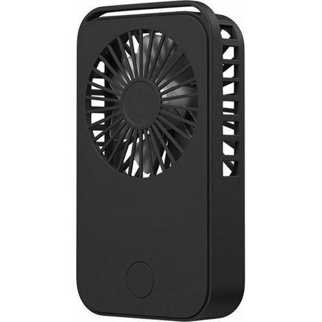 Mini Ventilateur De Poche Usb Rechargeable, Noir (1/5)