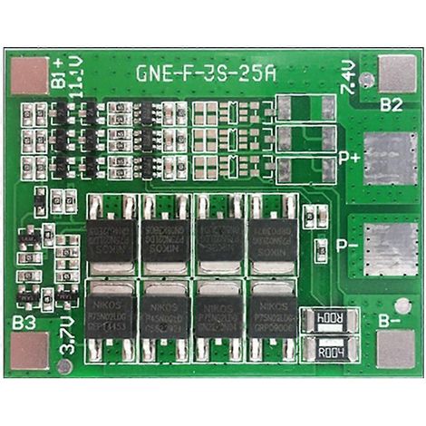 Carte de protection BMS pour chargeur de batterie au lithium 3S 12V 25A avec carte de protection PCB d'amélioration de la puissance de la batterie (1/5)