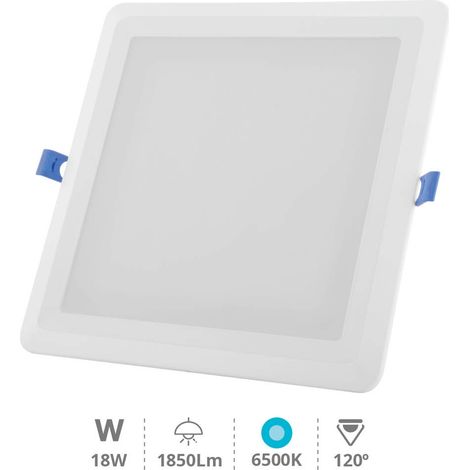 Downlight empotrable LED cuadrado Londa 18W 6500K Blanco (1/5)
