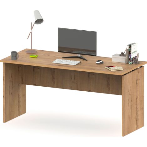 Briebe Zenith Escritorio, Mesa de Ordenador Oficina, Estudio 76 x 155 x 68 cm, Despacho, Habitación, Desk  Madera