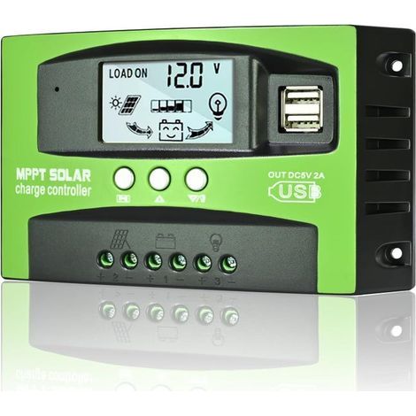 100A solar charge controller, suitable for automatic charging of solar panels and 12V/24V batteries. (1/5)