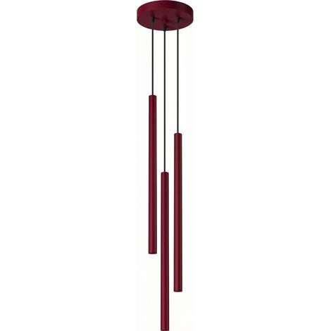 Sollux PASTELO Suspension Pastelo Cluster, couleur bordeaux, 3 x G9 (1/2)
