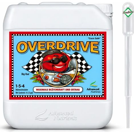 Advanced Nutrients Overdrive 10 Liter Blütebooster Blütestimulator Endblüte Pflanzenpflege