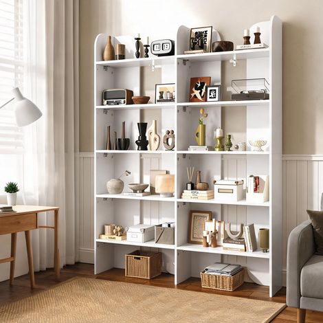 Bibliothèque 5 étagères de rangement ouvertes étagère haute 160 (1/5)