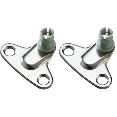 2x Equerre de montage assemblage pour compas relevant Maxi. en acier nickelé Armoire Coffre Caisson Cuisine Porte Meuble Ouverture Fermeture Support Fixation (1/2)
