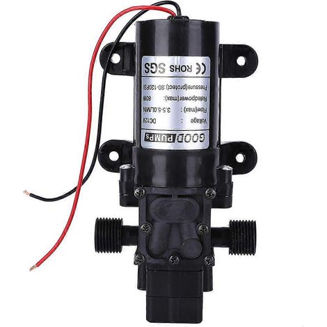 Mini pompe à membrane intelligente, compatible avec les purificateurs d'eau, DC12V, modèle FL3210-80W, sortie filetée 1/2 pouce. (1/4)