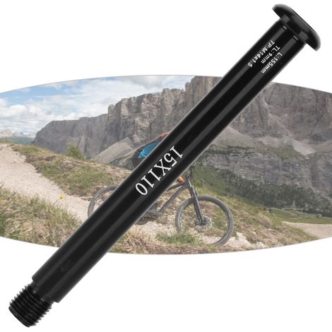 Axe de Fourche VTT Noir en Aluminium Boost 15x110mm pour RockShox et Fox