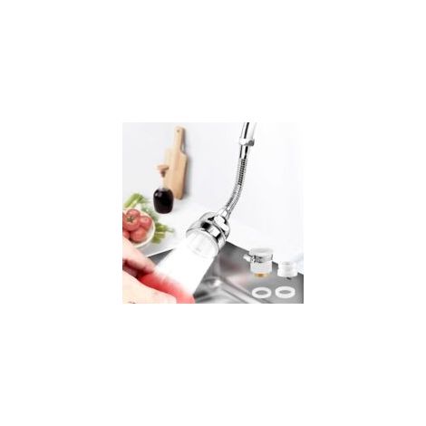 Extenseur de Bec de Robinet de Cuisine - EINNENFFER - Modèle Amélioré à Trois Arrêts avec Connecteur Universel et Rotation à 360° pour un Nettoyage Efficace (1/5)
