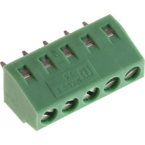 Bloc de jonction et de raccordement 5P circuit imprimé pour fil 1.5mm² à vis MKDS 1/ 5-3,5 CI PHOENIX CONTACT 1751277