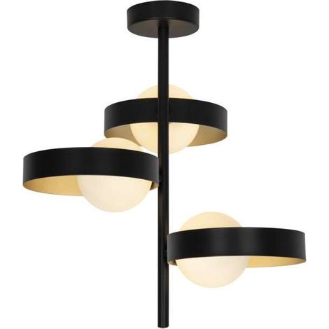 Colgante 3 luces modelo Arianna acabado negro, 43cm(alto) 40cm(ancho) 40cm(largo) (1/2)