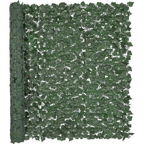 Pour balcon et terrasse : préservez votre intimité avec cette clôture lierre artificiel 150x249 cm au joint renforcé (1/5)