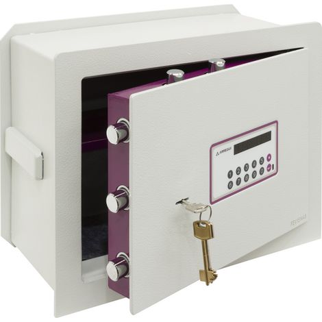 ARREGUI Forma Evolution Cassaforte a muro con serratura a chiave e codice, Cassaforte da incaso a parete con Fondo Estensibile, Alto livello di sicurezza M: 32 x 42 x 20/30 cm (Ref 151050)