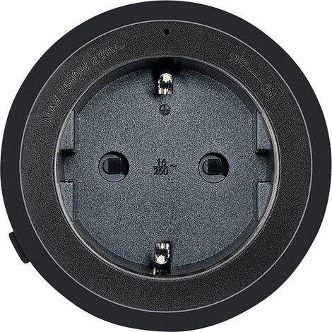 Prise SCHWAIGER pour barre électrique modulaire, 230 V, noir (1/3)