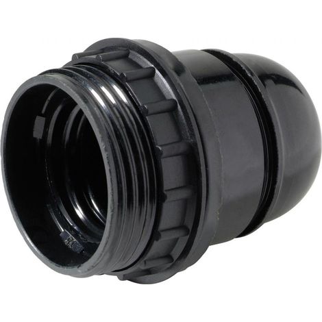 Casquillo E27 + Anillo Negro Casquillo E27 + Anillo Negro - Prolight