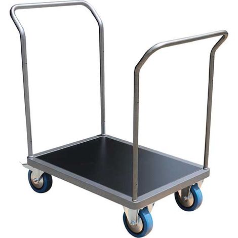 Modularer Plattformwagen 2-seitig - Platte 800x600mm - Tragfähigkeit 500kg - 2x2 Lenkrollen mit Feststeller - CHP2T1