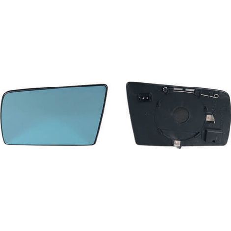Verre de rétroviseur gauche bleu chauffant plat Mercedes Classe C W202 1993-2000