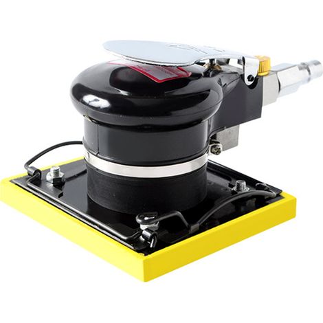 Mini ponceuse orbitale aléatoire pneumatique avec base 100x110mm ponceuse à air haute vitesse polisseuse à main pour carrosserie meuble métal dérouillage