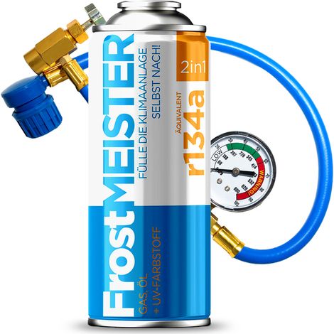 Frostmeister Bidón 2en1 + Manguera R134a (1/5)