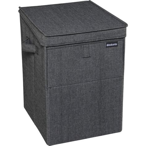 Brabantia Panier à linge pliable noir 35 litres (1/3)
