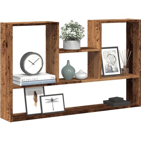 Wandregal Altholz-Optik 99x15x60 cm Holzwerkstoff (1/5)