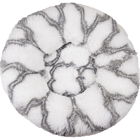 Coussin moelleux lavable pour chat et chien, gris blanc, 70 cm – DELKEVIC (1/4)