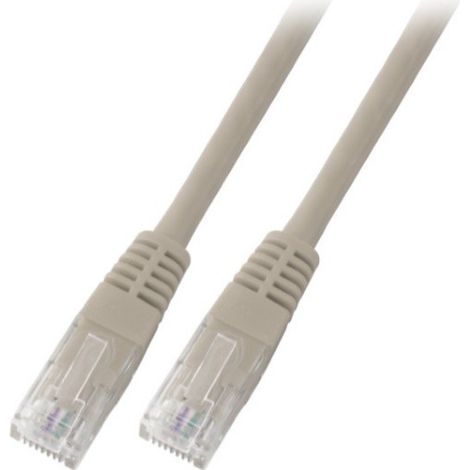 Cable de conexión RJ45 U/UTP cat. 5e PVC CCA gris 2 m