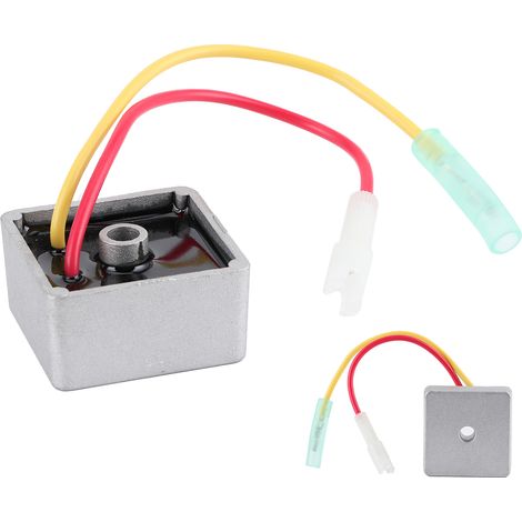 Régulateur de tension Redresseur 491546 691188, pièce de rechange compatible Briggs & Stratton, moteur tondeuse, chargeur batterie, 12V, remplacement direct (1/5)