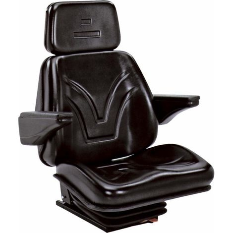 Sedile Top in sky nero con molleggio meccanico e braccioli 536x620x832mm (1/2)