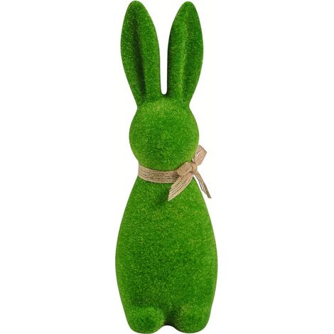 Statues de lapin en mousse floquée, Figurines de lapin de-M