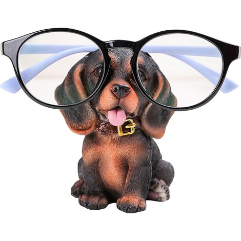 Lot porte-lunettes créatif en résine, support pour lunettes en forme d'animal, fabriqué à la main (1/5)