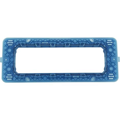 Supporto per placche interruttori 6 moduli blu supporto C1806 (1/3)