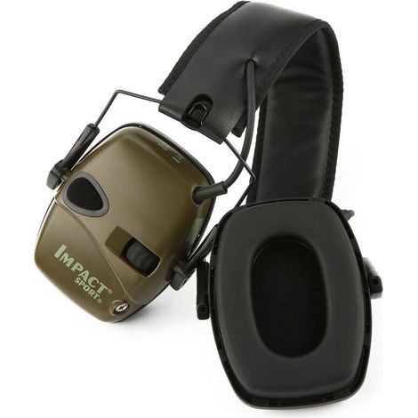 Impact Sport Series Casque antibruit et antibruit électronique Vert Armée Modèle 1030942 (1/5)