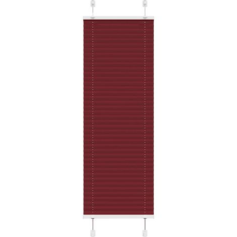 Plissee Bordeauxrot 45x150 cm Stoffbreite 44,4 cm Polyester