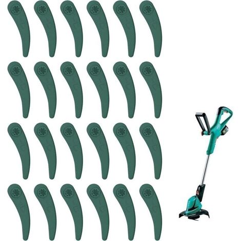 24pcs Lames En Plastique De Rechange Tondeuse Lame Coupe Bordure Lame Coupe Bordur Lames En Plastique Coupe Bordure à Lame Plastique Pour Lames De Coupe-Bordures Bosch Art 23-18 Li Art 26-18 H335 (1/5)