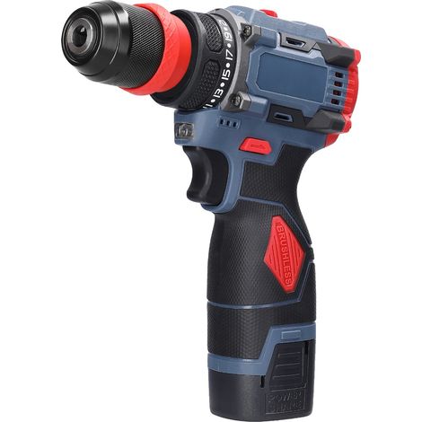 Visseuse Électrique, Moteur Sans Balais, 45Nm de Couple, 2 batteries (1/2)