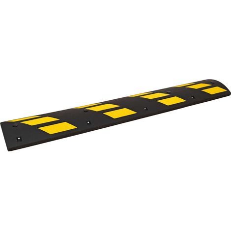 EasyRide Fahrbahnschwelle Normelement 300 x 1800 x 75mm Recycling-Gummi schwarz-gelb (1/4)
