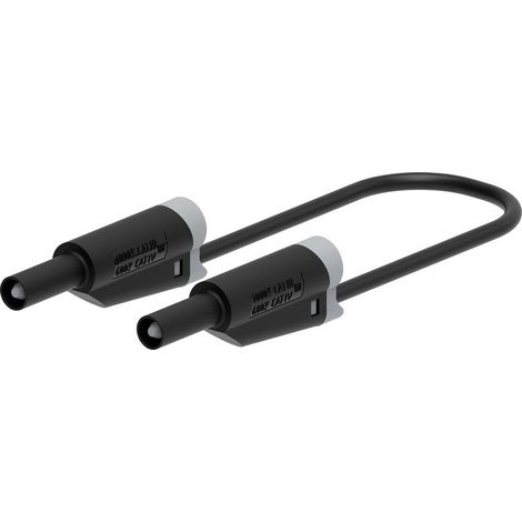 Electro PJP 2714-IEC-CD1-25N Cavo di misura Connettore 4 mm, Spina a banana 25 cm Nero 1 pz. (1/2)