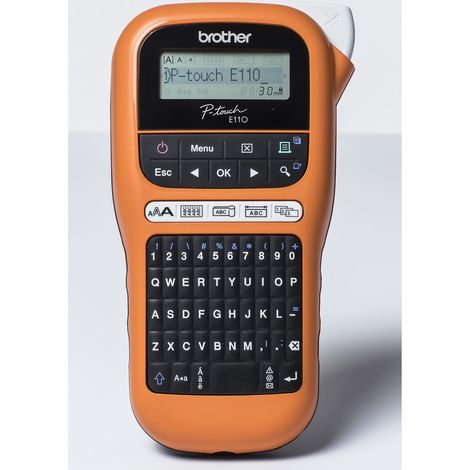 Brother Beschriftungsgerät PT-E110 PTE110G1 Qwertz/3,5-12mm (1/2)