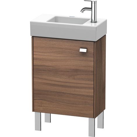 Meuble sous-vasque BRIOSO 570x484x239mm poignée chromé ouverture gauche noyer nature