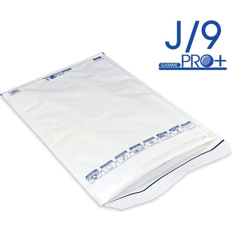 Lot de 10 Enveloppes à bulles PRO BLANCHES J/9 format 290x445 mm